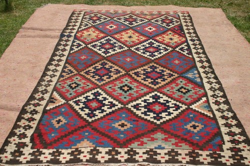 Antique caucasian hand knotted lambs wool kilim Kelim 280 x 160 cm - Picture 7 of 10