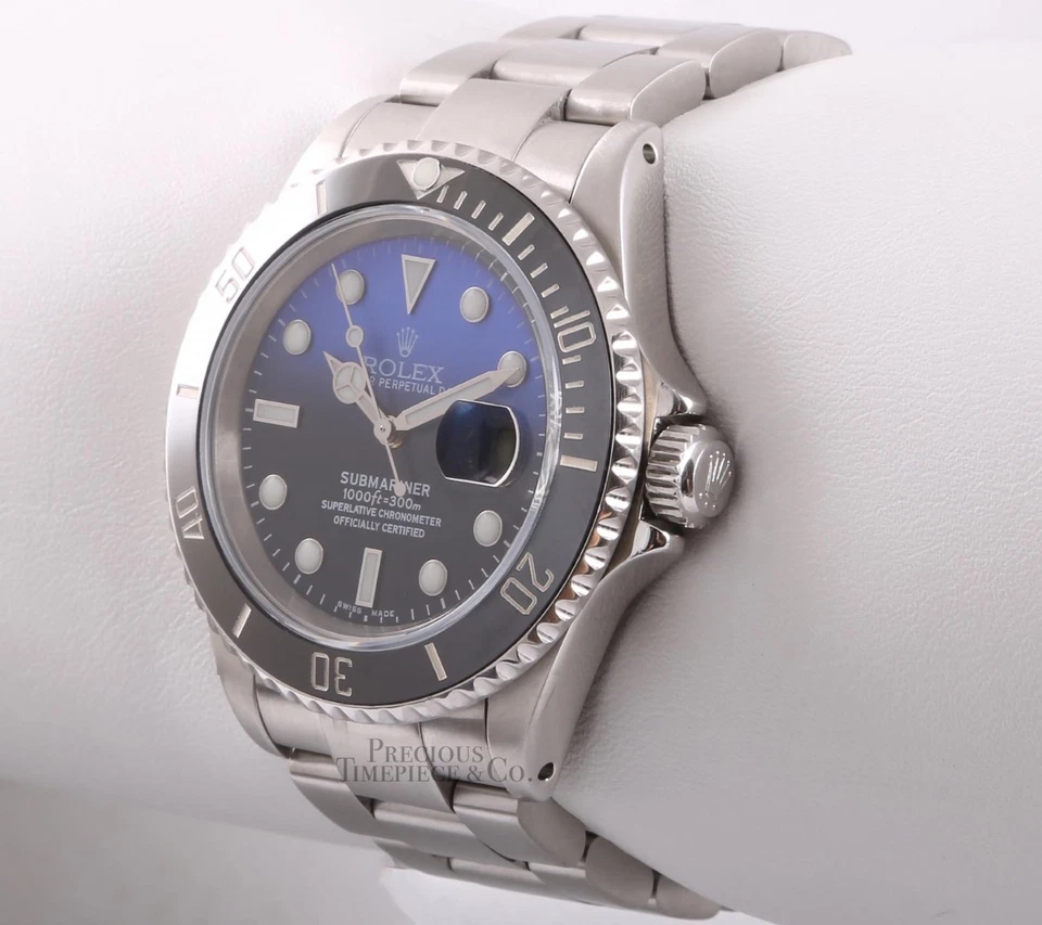 Rolex Submariner 16610 Date Steel 40mm Custom James Cameron Dial-Ceramic Bezel - Image 4 of 4