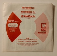 MGI PhotoSuite V8.1 for Windows V1.1 for Mac, VideoWave 3 SE Sony USB Driver