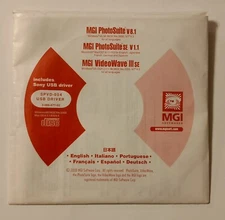 MGI PhotoSuite V8.1 for Windows V1.1 for Mac, VideoWave 3 SE + Sony  USB Driver