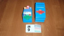 Bridge Bidding Boxes (set of four, sky blue), BRAND NEW, vertical style