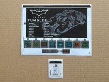 LEGO Sticker Sheets 1 & 2 (only) for Batman Batmobile Tumbler Set 76240