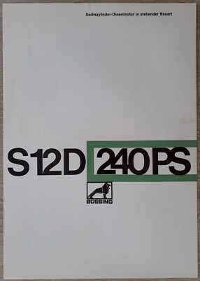 Bussing S12D 240PS Diesel Motor Brochure c.1968