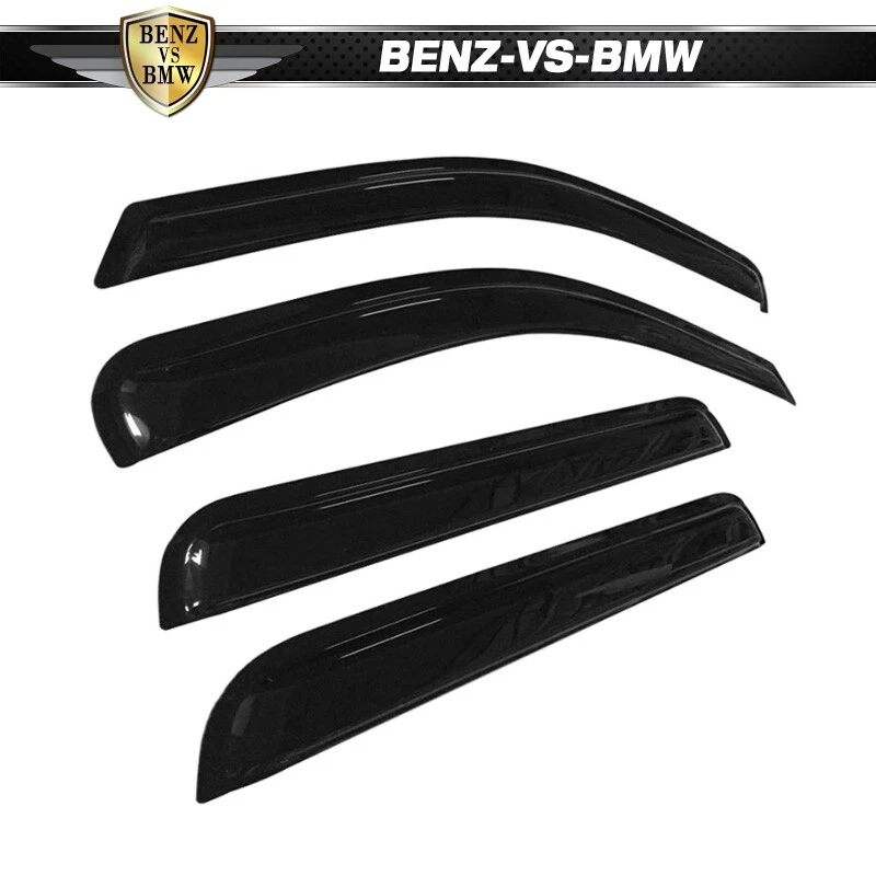 Se adapta a 05-10 Jeep Grand Cherokee Estilo delgado Visera de ventana Ventilación Protector de lluvia Acrílico Foto 3 de 4