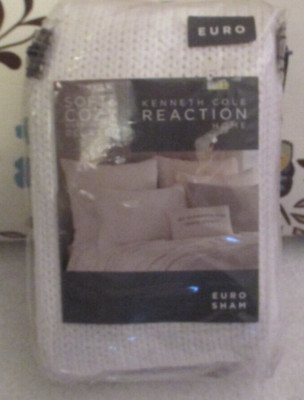 New Kenneth Cole Mineral Euro Sham Ivory