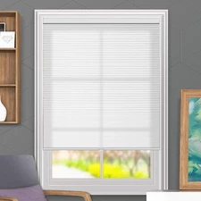 BlinDecor Light Filtering Cellular Shades Cordless 48"x64" Honeycomb Blind White