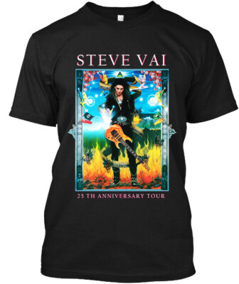 New Popular Steve Vai Passion & Warfare 25th Anniversary American T-Shirt S-4XL