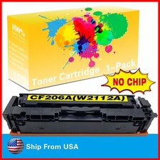 1-Pack 206A Toner Cartridge Yellow W2112A for MFP M282nw M283fdn M283fdw