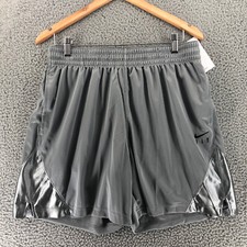 Nike Dri-FIT Fly Basketball Shorts DH7363-073 Particle Grey Women's Size L