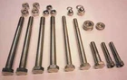 Norton commando 750 / 850 stainless steel crank case bolts, nuts, washers set