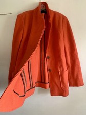 Artigiano Orange Wool Long Sleeves Jacket Blazer Size:m/l