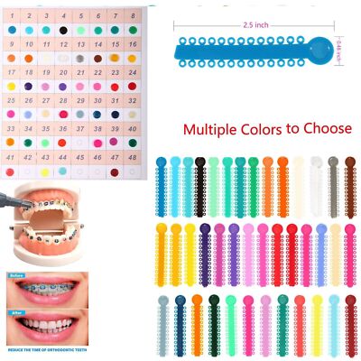 1040 élastiques Ligatures Orthodontie - Élastiques Pour Bagues - Lot économique Pour Soins Dentaires