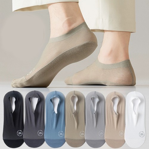 10 Paires Chaussettes Invisibles Femme - Socquettes Mocassin Nylon Ultra-Fines Anti-Glisse 35-39