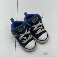 Converse All Star Blue  Black Street Mid Top Sneakers Toddler Size 7