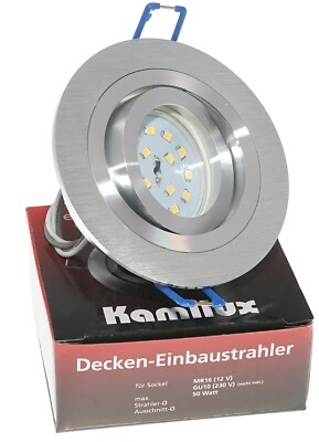 7er Set Outdoor Küchen Carport LED Einbaustrahler Einbauleuchten Spots 5W IP20
