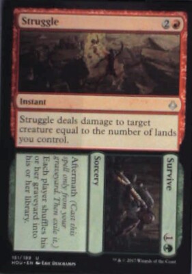 Struggle // Survive - Hour of Devastation: #151, Magic: The Gathering Nm R93