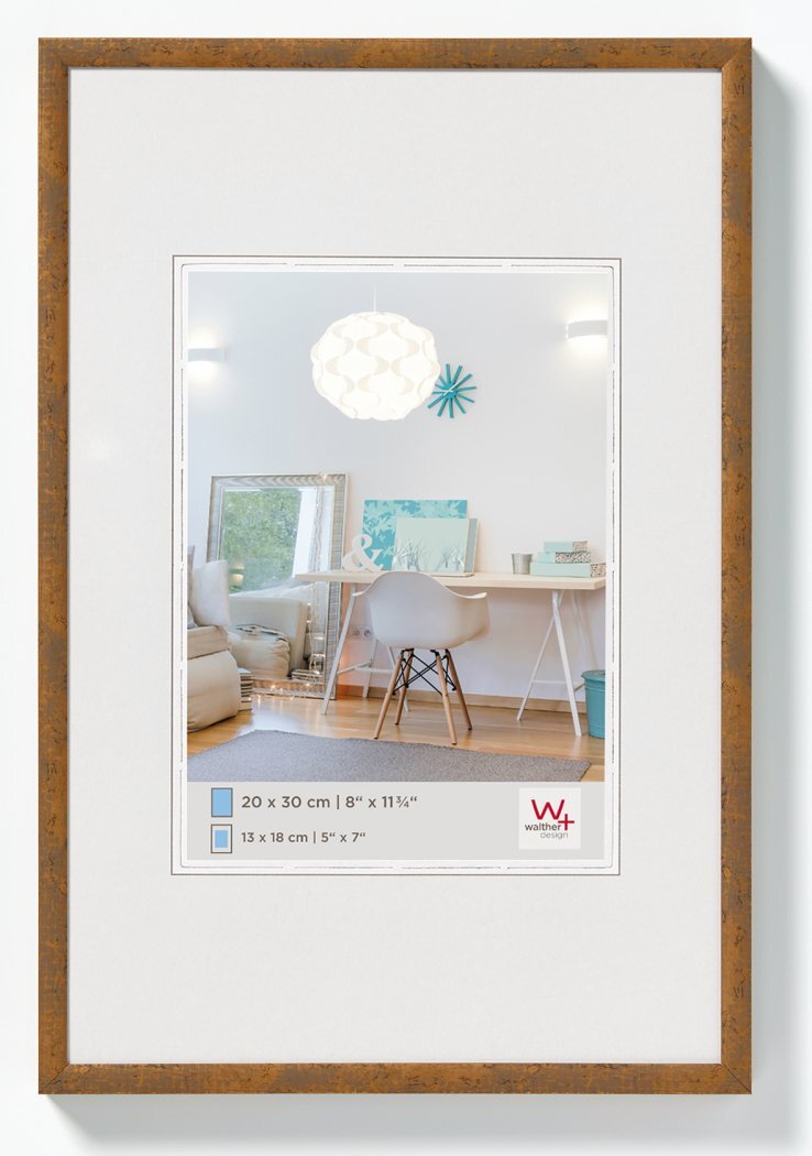 Walther Kunststoffrahmen KV824X New Lifestyle, 18х24см, темно-серый | Kunststoffrahmen