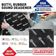 80mil 10Sqft Car Trunk Sound Deadening Mat Black Butyl Automotive Sound Deadener