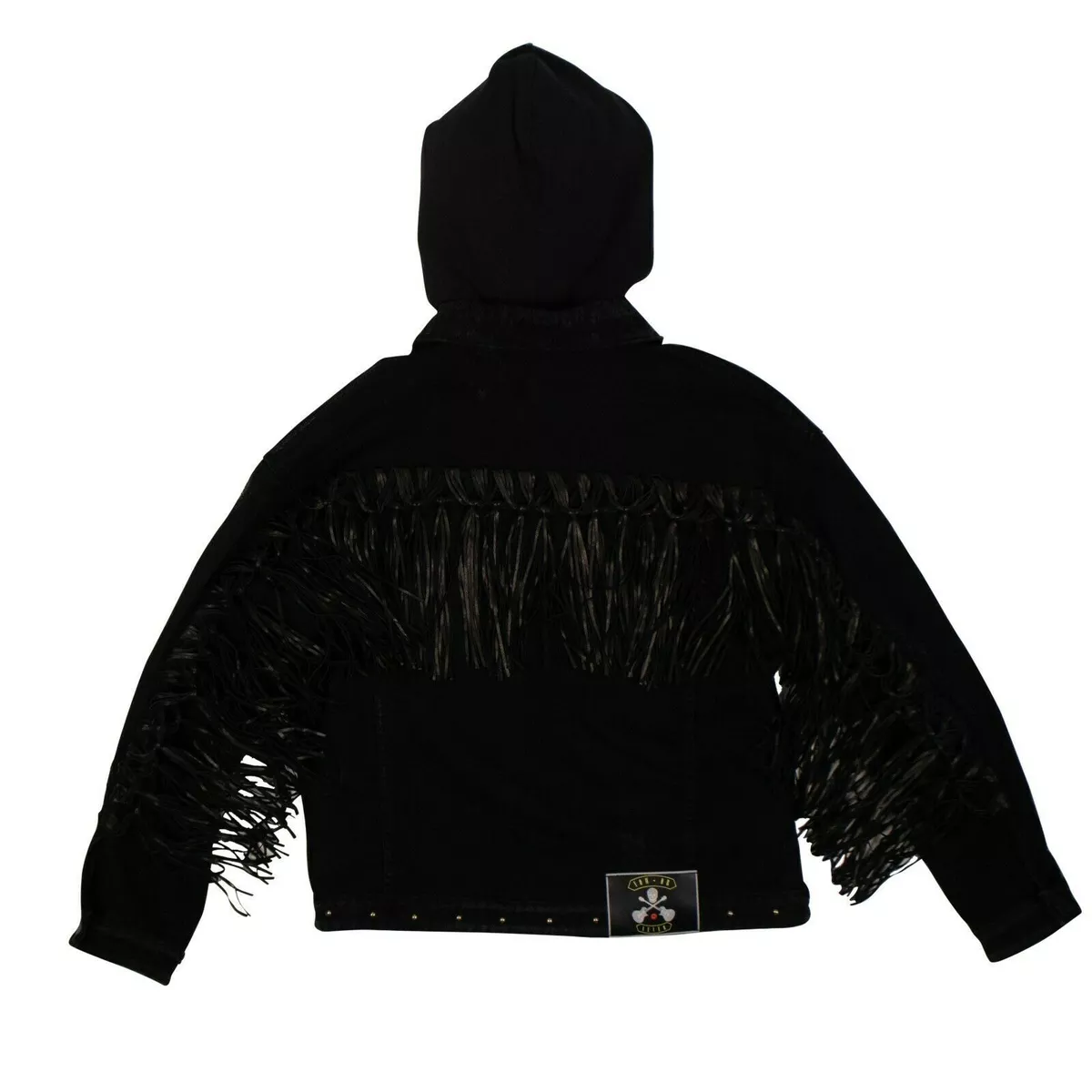 Black tassel denim clearance jacket