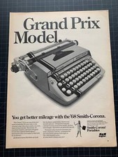 Vintage 1968 Smith-Corona Portable Typewriter Print Ad thumbnail
