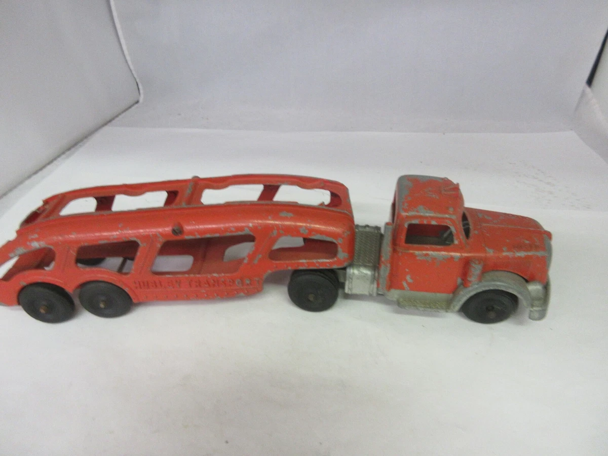 VINTAGE HUBLEY TRANSPORT TRUCK TOY METAL 14