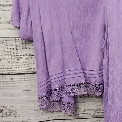 Erika Set Maxi Vestido y Chaqueta Para Mujer XL Púrpura Floral Acolchado Hombros - Imagen 7 de 8