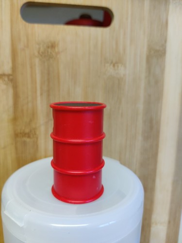 Farm red 55 gal oil drum toy - Picture 2 of 5