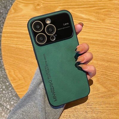 Für iPhone 14 Pro Max 13 12 11 PU Leder Slim Bumper Case Cover Handy Schutzhülle