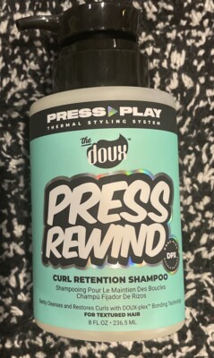 The Doux Press Rewind Curl Retention Shampoo 8oz  For Textured Hair