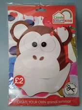 CHILDRENS "MONKEY" SUNVISOR KIT - Create  Craft Kids - Crafts/Toys