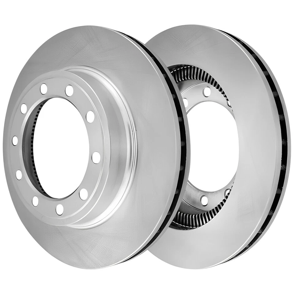 Rotores de freno de disco ventilados delanteros y pastillas de cerámica para Ford F-750 08-04; 381 mm Foto 2 de 4