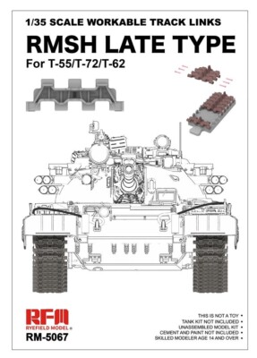 RYEFIELD MODEL RFM RM-5067 1/35 Workable Track RMSH Late Type For T55/T62/T72