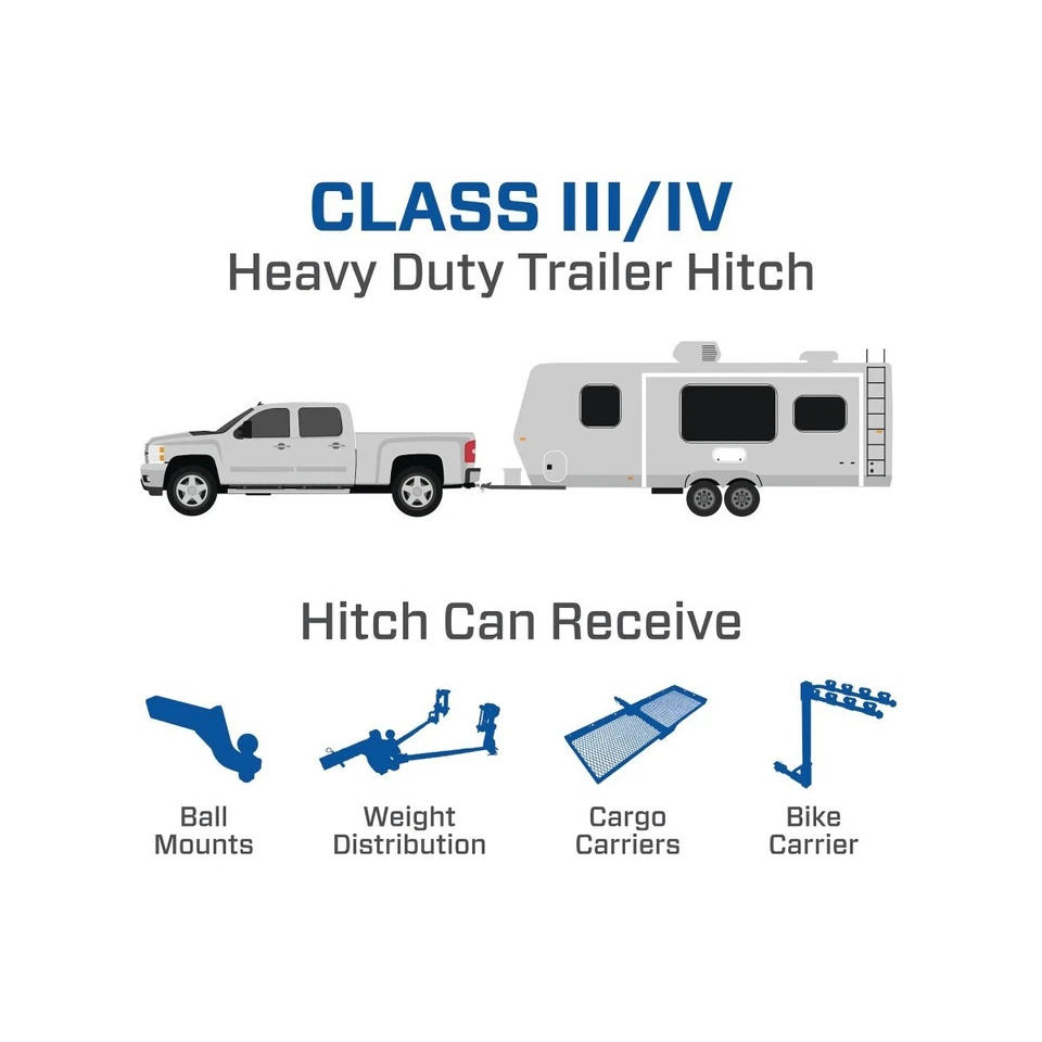 Draw-Tite 75280 Class 3 Trailer Hitch, 2 Inch Square Receiver, Black Foto 4 de 4