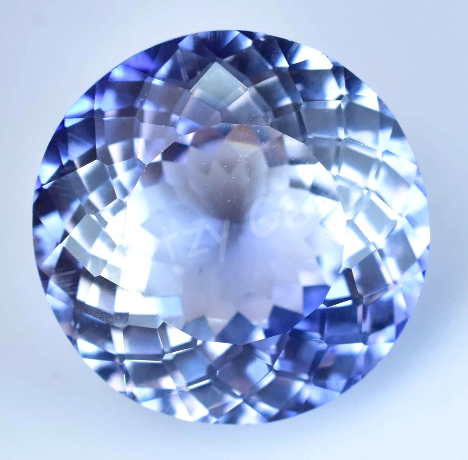 Natural Blue Maxixe Beryl 37.85 Ct Round AGL Certified Rare Loose Gemstone - Image 2 of 4