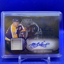 2020 Leaf In The Game Used Once In A Generation Auto /15 Marcel Dionne #OG-MD1