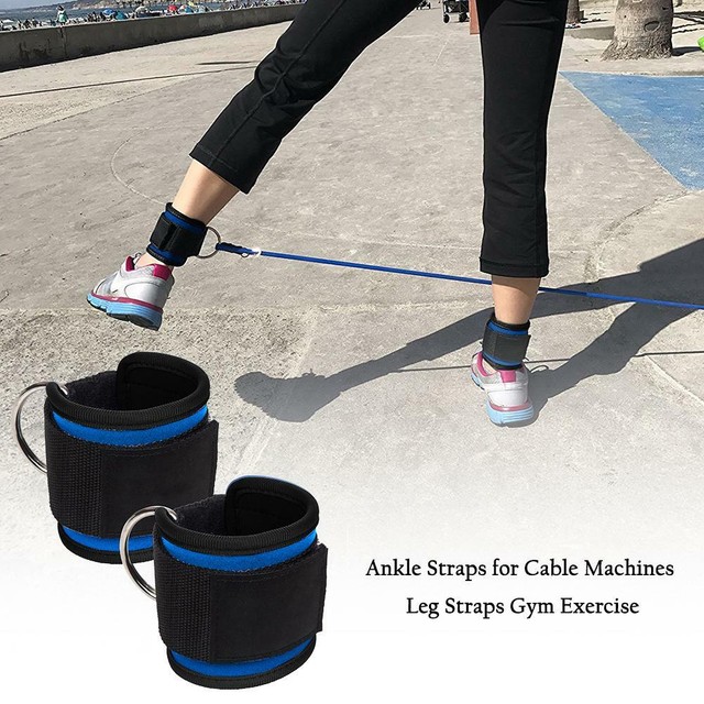 2PCS Ankle Straps For Cable Machines Leg Straps Gym Exercise Butt Hip