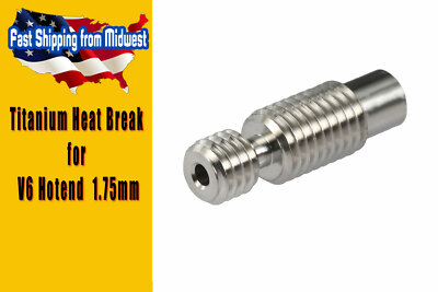GRADE5 V6 Titanium Alloy Heat Break for V6 Hotends, 1.75mm 3d Printer
