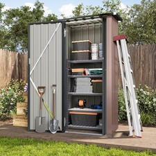 3’x2.1’ Metal Shed Garden Storage Shed with Lockable Doors Small Sheds and