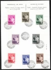 BELGIUM - 1937 "First Oostende Phil. Exhibit. Queen & Prince" FDC on PAGE !!!!!!