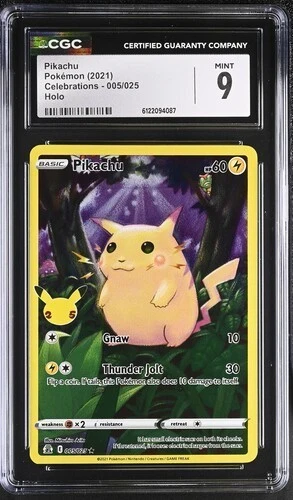 Pikachu *CGC 9* Holo *Celebrations* #5 *2021* Pokemon