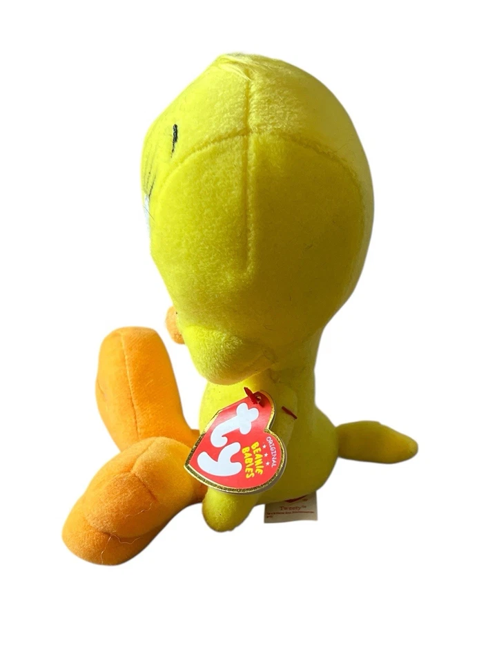 Ty Beanie Babies Tweety Looney Tunes 2011 etiquetas todavía incluidas juguete de dibujos animados LEER Foto 3 de 4