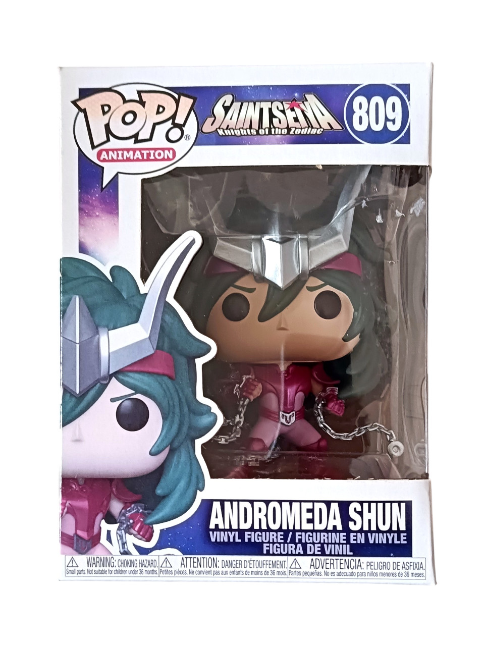 Funko Pop Saint Seiya Andromeda Shun 809 Figure Knights Zodiac Anime Faded Box