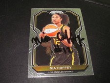 NIA COFFEY SIGNED AUTO 2021 PANINI PRIZM CARD # 59 SPARKS DREAM LYNX WNBA