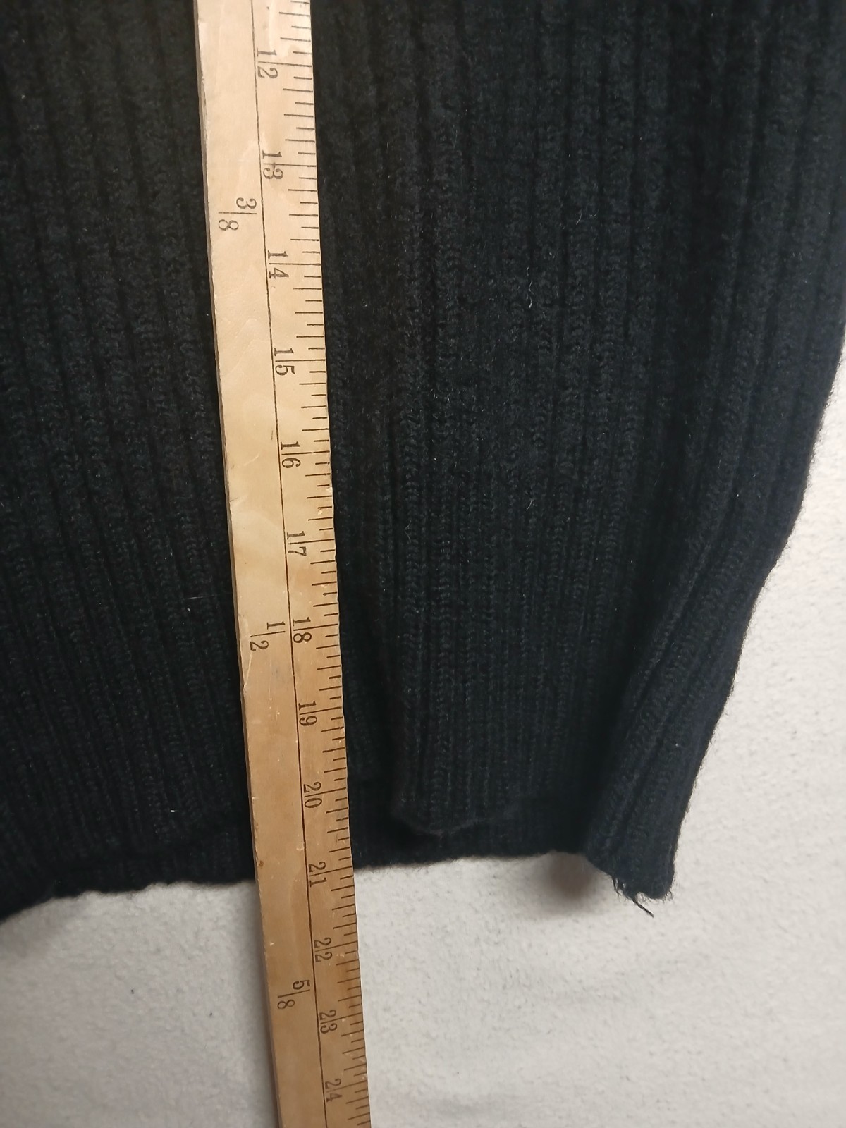 Wool Patchwork Pullover Sweater USA Made Natural … - image 12