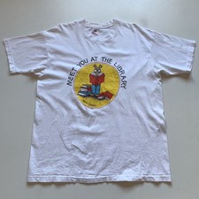 Vintage 90s Arthur T Shirt Size XL Fruit Of The Loom Marc Brown Cartoon Art Rare