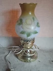 vintage milk glass hurricane lamps