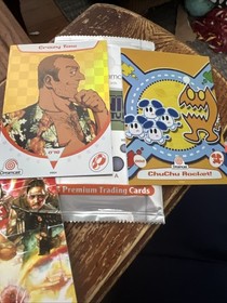 Sega Dreamcast Trading Cards 20 Singles, 4 Open Packs Limited Run Games READ