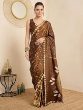 Ready to Wear 1-Minute Saree Indian Wedding Sari with Unstitched Blouse Piece