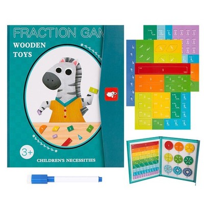 Magnetbruch Demonstrationsbuch für Kinder Lernen, Mathe Manipulative ANX
