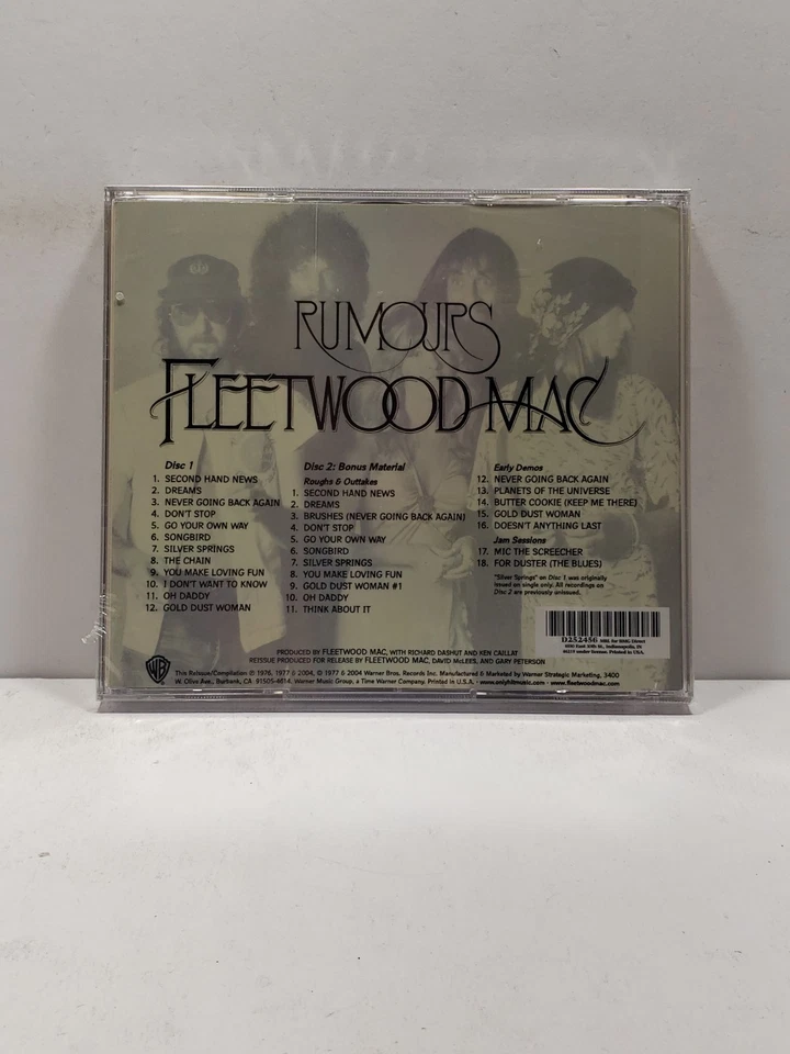 Rumours by Fleetwood Mac (CD, 2004) NEW!! Factory Sealed  2-disc Foto 2 de 2